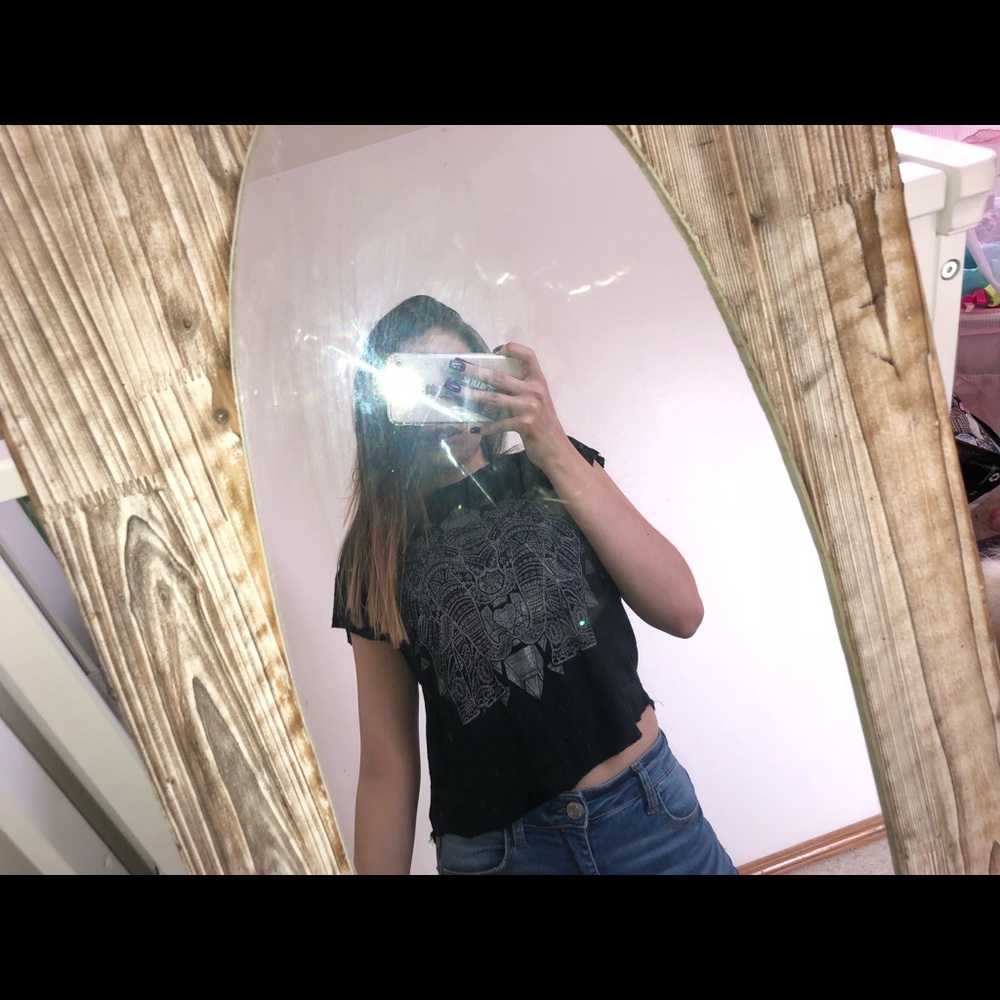 Black elephant top